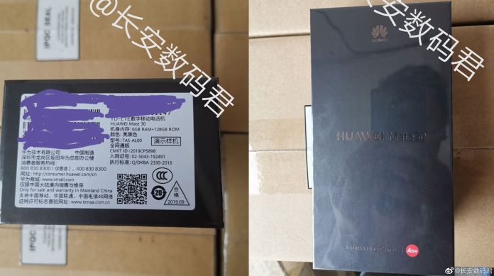 Beredar bocoran foto kotak dari Huawei Mate 30