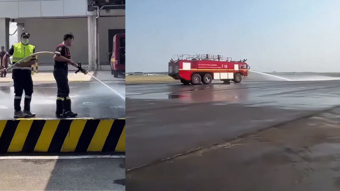 Bandara Soetta Lakukan Penyemprotan Imbas Abu Vulkanik Anak Krakatau