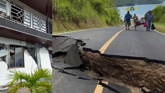 Bangunan Runtuh dan Hancur Diakibatkan Gempa M 7,7 yang Guncang Panama